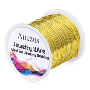 image18 Gauge Jewelry Wire for Jewelry Making Anezus Craft Wire Tarnish Resistant Copper Beading Wire for Jewelry Making Supplies and Crafting 18 Gauge BlackGold