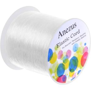 imageElastic String for Bracelets Anezus 1mm Elastic Bracelet String Beading String Jewelry String Stretch Cord for Bracelets Jewelry Making Beads1 mm