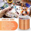 imageAnezus 16 Gauge Jewelry Wire 11 Yards Craft Wire Tarnish Resistant Copper Wire for Jewelry Making Wire Wrapping and CraftingSilverCopper