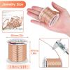 imageAnezus 16 Gauge Jewelry Wire 11 Yards Craft Wire Tarnish Resistant Copper Wire for Jewelry Making Wire Wrapping and CraftingSilverRose Gold