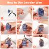 imageAnezus 16 Gauge Jewelry Wire 11 Yards Craft Wire Tarnish Resistant Copper Wire for Jewelry Making Wire Wrapping and CraftingSilverRose Gold