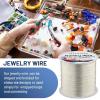 imageAnezus 16 Gauge Jewelry Wire 11 Yards Craft Wire Tarnish Resistant Copper Wire for Jewelry Making Wire Wrapping and CraftingSilverSilver