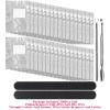 imageAnezus 300pcs Nail Foil Wraps Gel Polish Remover Wraps Gel Nail Remover Pads Kit with Cuticle Pusher and Cutter Triangle Cuticle Nail Pusher Nail Files for Gel Polish Removal