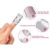 imageAnezus 300pcs Nail Foil Wraps Gel Polish Remover Wraps Gel Nail Remover Pads Kit with Cuticle Pusher and Cutter Triangle Cuticle Nail Pusher Nail Files for Gel Polish Removal
