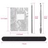 imageAnezus 300pcs Nail Foil Wraps Gel Polish Remover Wraps Gel Nail Remover Pads Kit with Cuticle Pusher and Cutter Triangle Cuticle Nail Pusher Nail Files for Gel Polish Removal