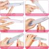 imageAnezus Nail File Set Buffer Shiner Polisher Double Sided Emery Boards Washable Nail Files for Gel Nails Natural Nails and Acrylic Nails