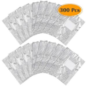 imageAnezus 300pcs Gel Nail Polish Remover Glitter Soak Off Foil Nail Wraps with Cotton Pad for Gel Removal