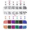 imageNail Crystals Anezus 4700 Pcs Nail Jewels Nail Gems Rhinestones Nail Stones for Nail Decals and Nail Art Supplies 4700 Pcs Nail Jewels