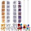 imageAnezus 3620Pcs Nail Art Rhinestones Gems Accessories for Nails Design Decoration