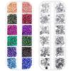 imageNail Crystals Anezus 4700 Pcs Nail Jewels Nail Gems Rhinestones Nail Stones for Nail Decals and Nail Art Supplies 4700 Pcs Nail Jewels