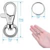 imageKey Chain Swivel Hooks Anezus 200pcs Keychain Hardware Metal Swivel Snap Hook Lanyard Clips Hooks with Keychain Rings for Keychain Hardware and Lanyard Charms Small100